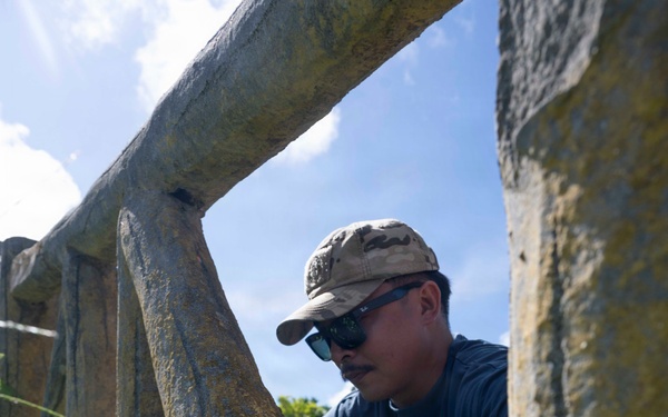 Newly selected Chief Petty Officers clean up Hacksaw Ridge
