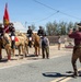 U.S. Marine Corps Mounted Color Guard presents the colors at Daggett Days