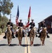 U.S. Marine Corps Mounted Color Guard presents the colors at Daggett Days
