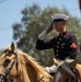 U.S. Marine Corps Mounted Color Guard presents the colors at Daggett Days