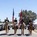 U.S. Marine Corps Mounted Color Guard presents the colors at Daggett Days