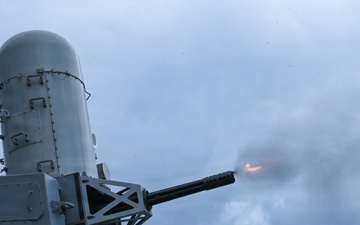 USCGC Bertholf conducts CIWS gunnery exercise in Timor Sea