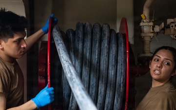 USS Boxer Sailors Conduct Routine Maintenance