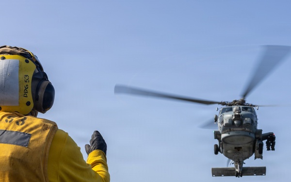 John Paul Jones Conducts Flight Operations