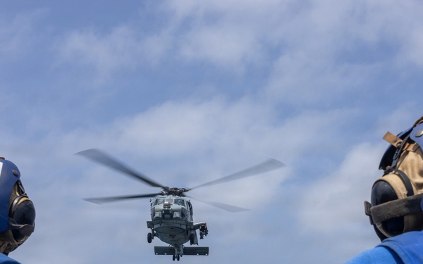 John Paul Jones Conducts Flight Operations