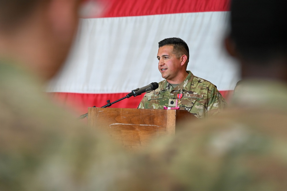Lt. Col. Bryan Beals assumes command of 31 AMXS