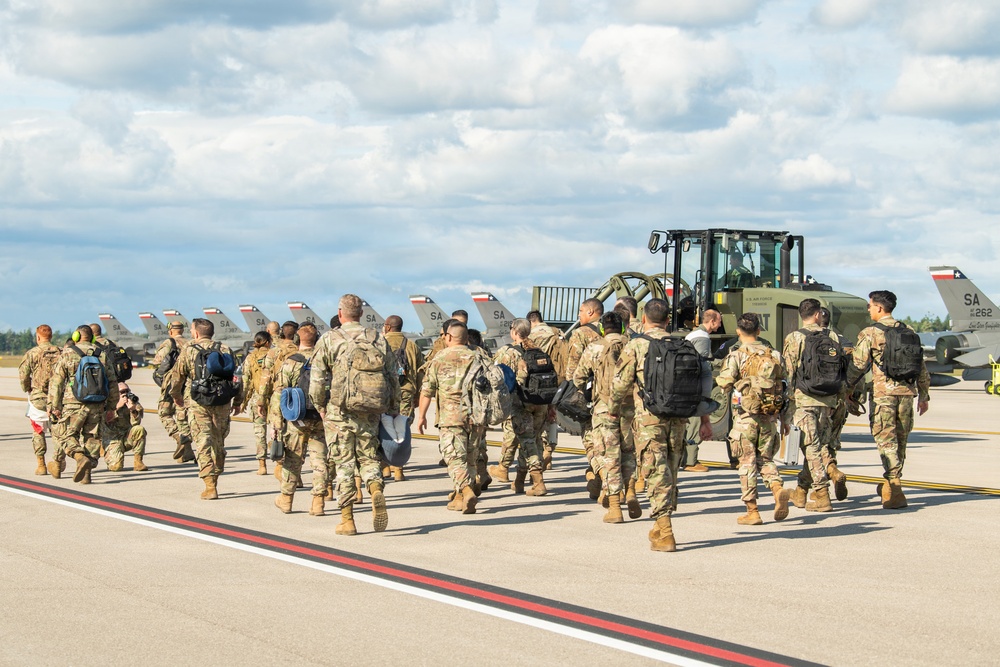 149th Fighter Wing Arrives to Alpena for Operation Northern Cactus