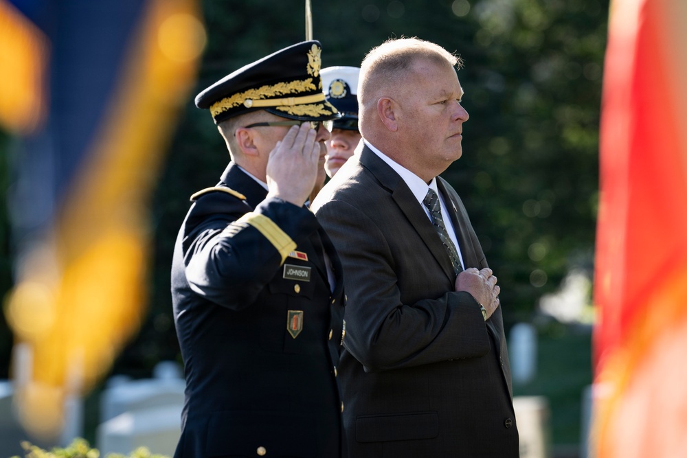 An Armed Forces Full Honors Wreath-Laying Ceremony is Held to Commemorate the 169th Birthday of President William H. Taft