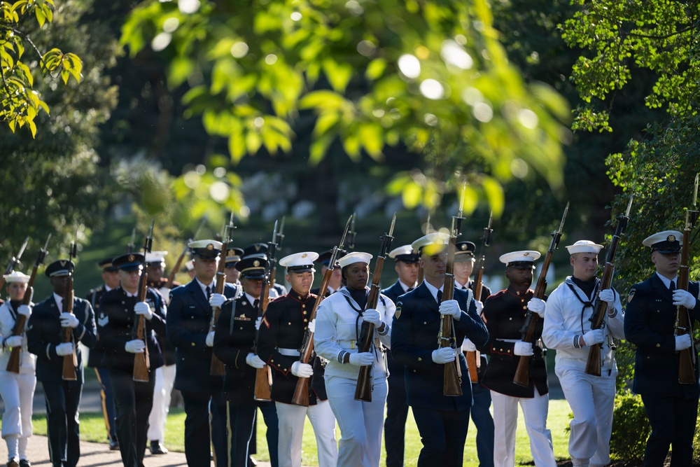An Armed Forces Full Honors Wreath-Laying Ceremony is Held to Commemorate the 169th Birthday of President William H. Taft