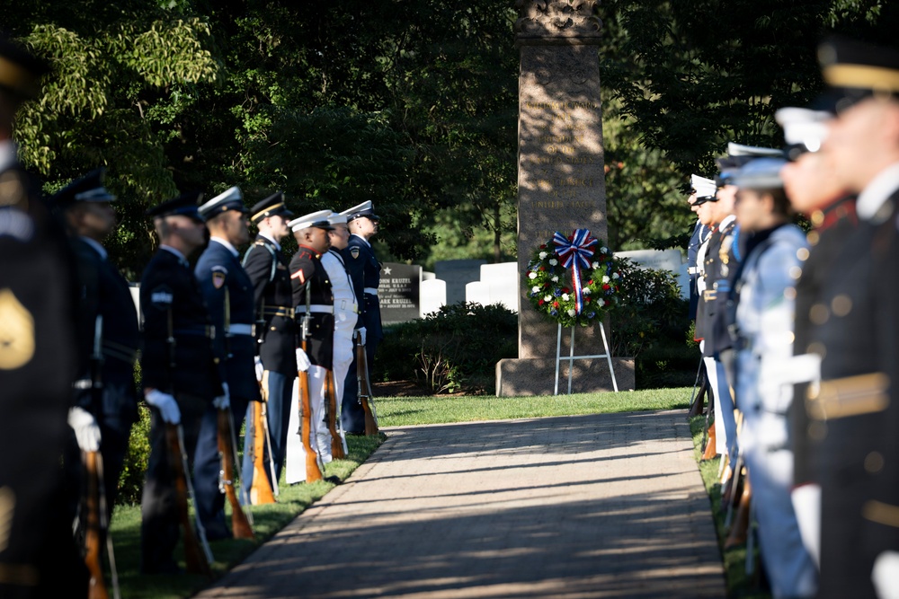 An Armed Forces Full Honors Wreath-Laying Ceremony is Held to Commemorate the 169th Birthday of President William H. Taft