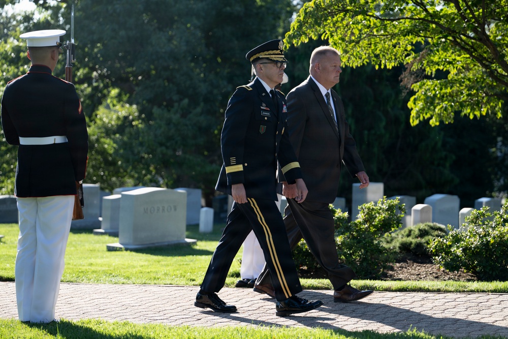 An Armed Forces Full Honors Wreath-Laying Ceremony is Held to Commemorate the 169th Birthday of President William H. Taft