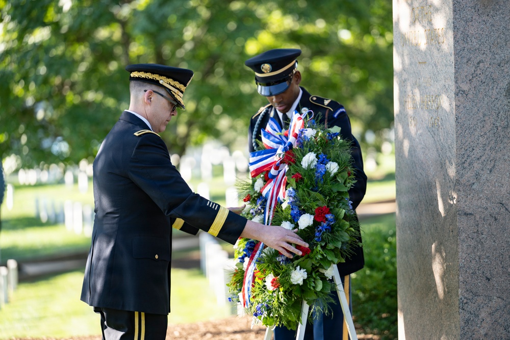 An Armed Forces Full Honors Wreath-Laying Ceremony is Held to Commemorate the 169th Birthday of President William H. Taft