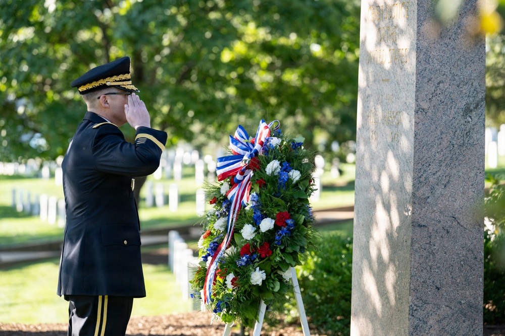 An Armed Forces Full Honors Wreath-Laying Ceremony is Held to Commemorate the 169th Birthday of President William H. Taft