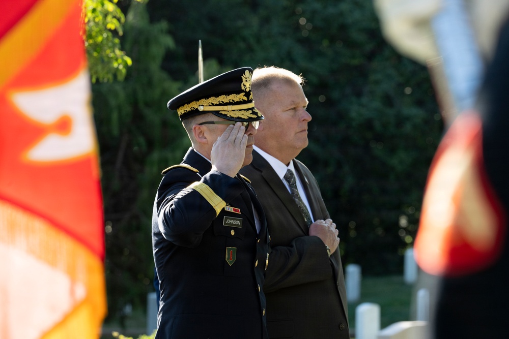 An Armed Forces Full Honors Wreath-Laying Ceremony is Held to Commemorate the 169th Birthday of President William H. Taft