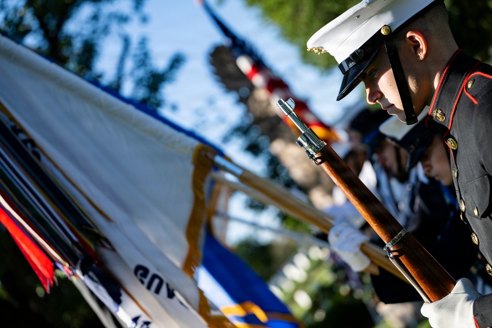 An Armed Forces Full Honors Wreath-Laying Ceremony is Held to Commemorate the 169th Birthday of President William H. Taft