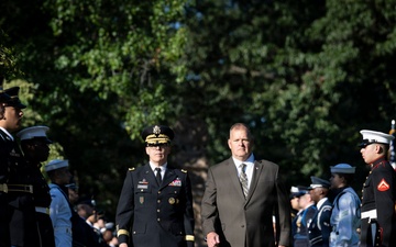 An Armed Forces Full Honors Wreath-Laying Ceremony is Held to Commemorate the 169th Birthday of President William H. Taft