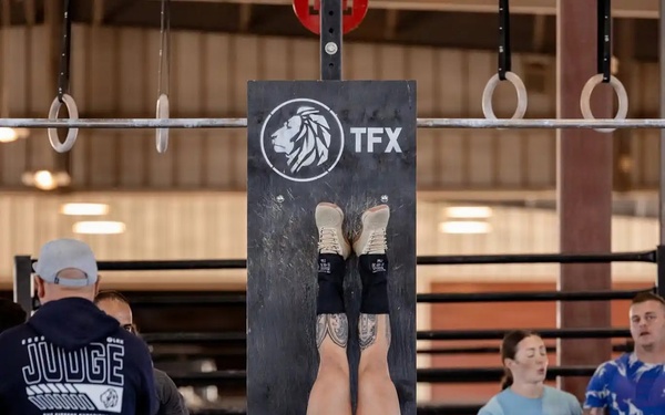 Sgt. 1st Class Samantha Lamirand Competes in a Wall Walk Event at Fittest Experience