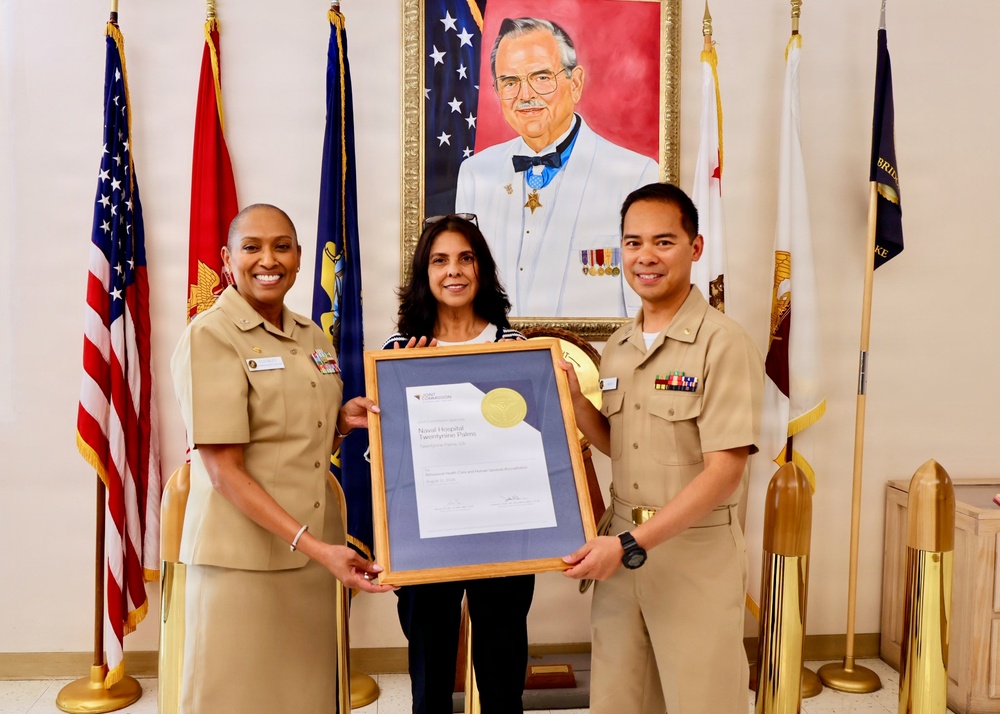 Naval Hospital Twentynine Palms mental health department earns Joint Commission reaccreditation with zero findings