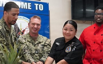 Monthly all-hands special meal at Naval Weapons Station Yorktown's award-winning Scudder Hall Galley
