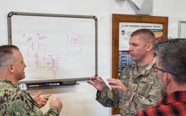 934th Civil Engineer Squadron trains with U.S. Navy reservist