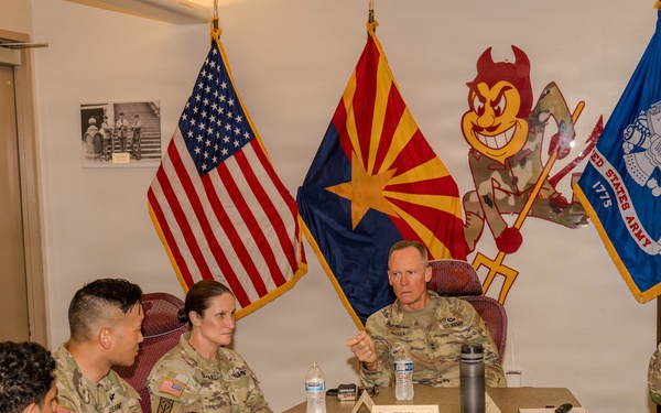 63d Readiness Division strengthens partnership with ASU Army ROTC