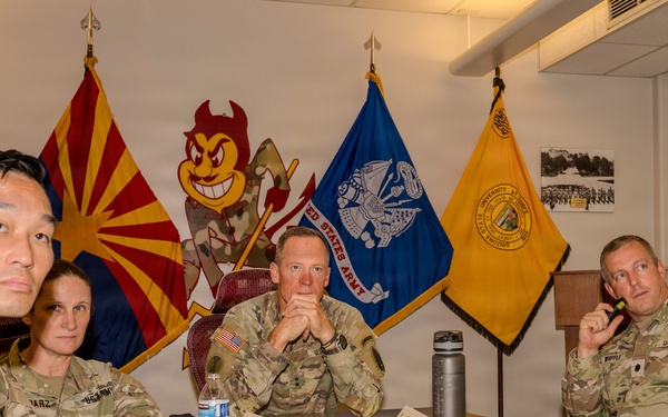 63d Readiness Division strengthens partnership with ASU Army ROTC