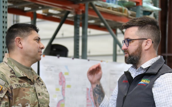 USACE and CBJ leaders discuss flood operations during GLOF event