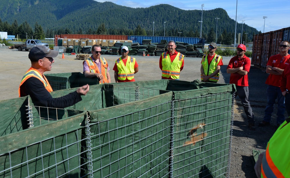 USACE staff participate in flood barrier repair training