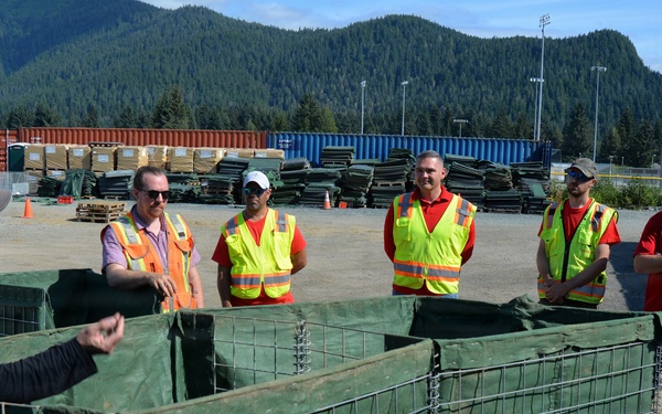 USACE staff participate in flood barrier repair training