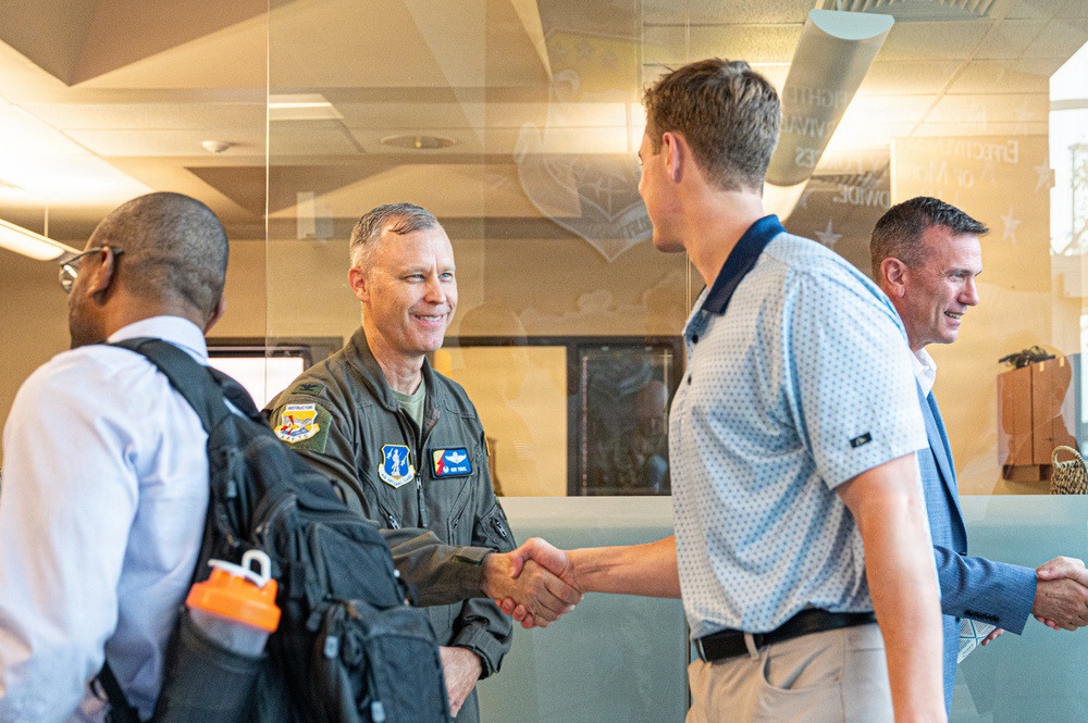 Sen. Eric Schmitt staff delegates tour the 139th Airlift Wing