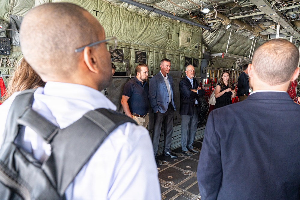 Sen. Eric Schmitt staff delegates tour the 139th Airlift Wing