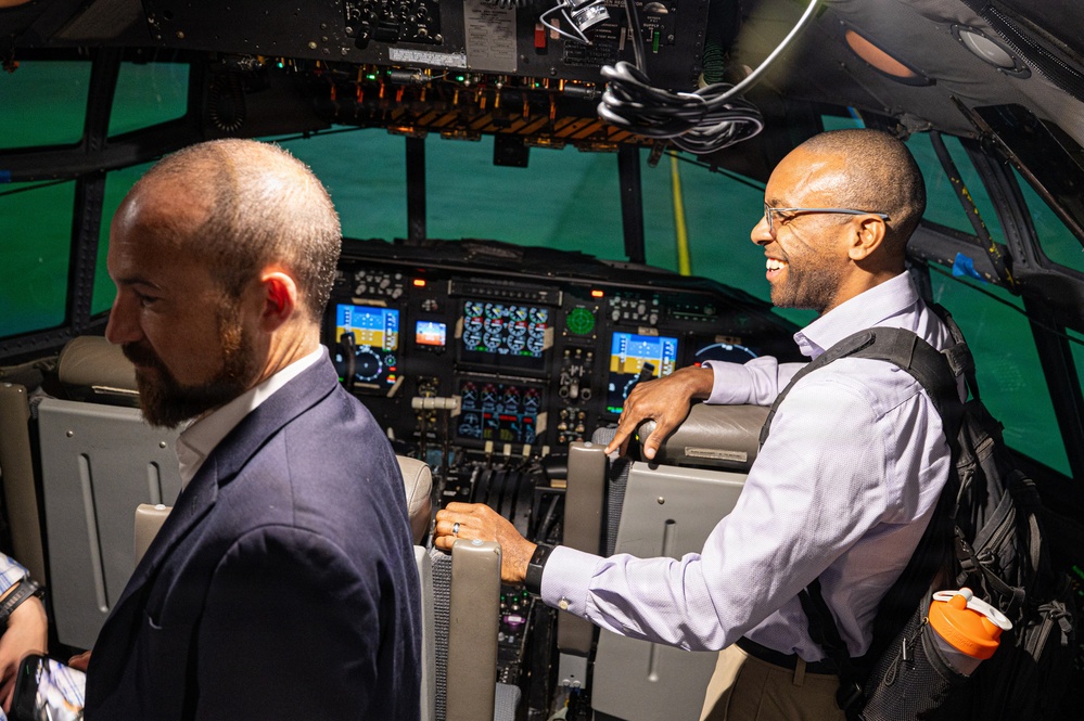 Sen. Eric Schmitt staff delegates tour the 139th Airlift Wing