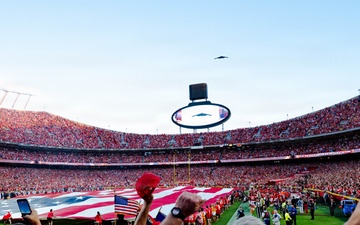 B-2 Spirit performs flyover for Kansas City Chiefs home opener