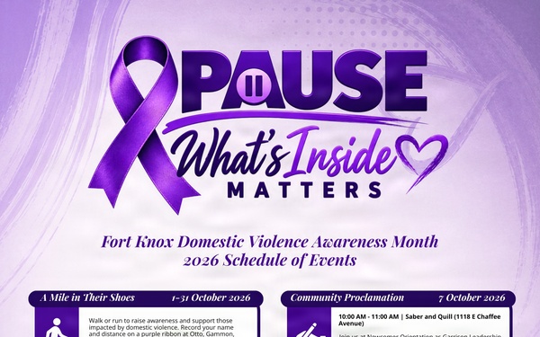 Fort Knox DVAM Events Flyer