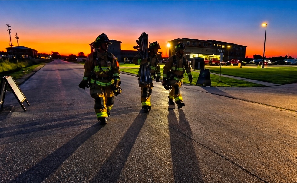 Weight they carry: Fort McCoy firefighters honor those lost on 9/11
