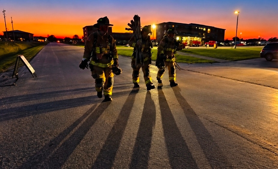Weight they carry: Fort McCoy firefighters honor those lost on 9/11