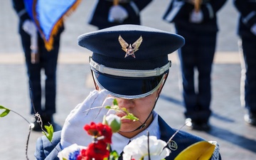Whiteman AFB Honor Guard performs POW/MIA wreath-laying ceremony