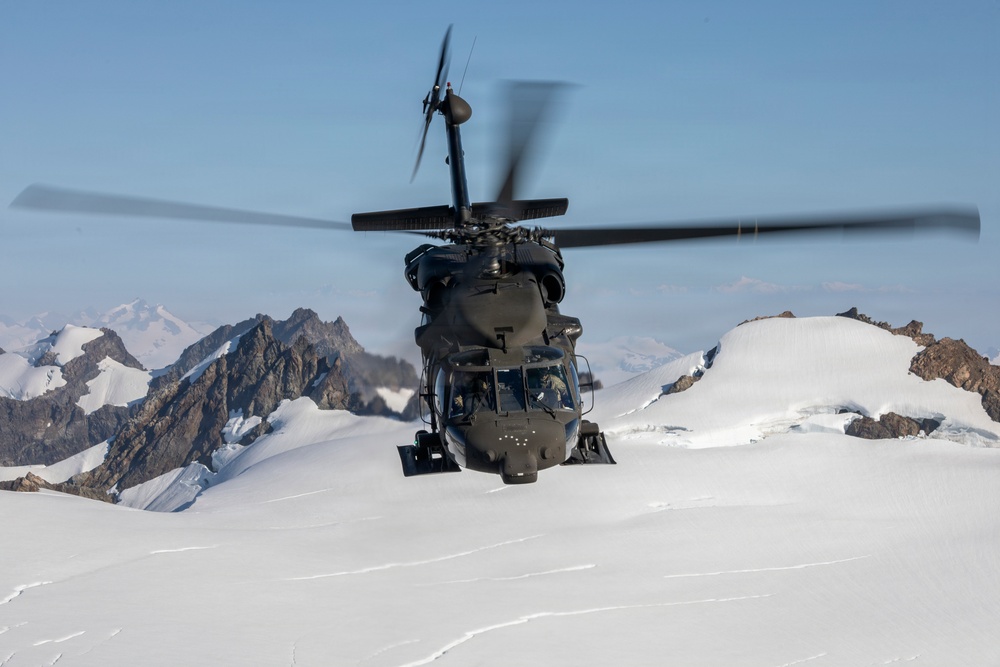 AKARNG Black Hawk aviators conduct flight operations over Southcentral Alaska