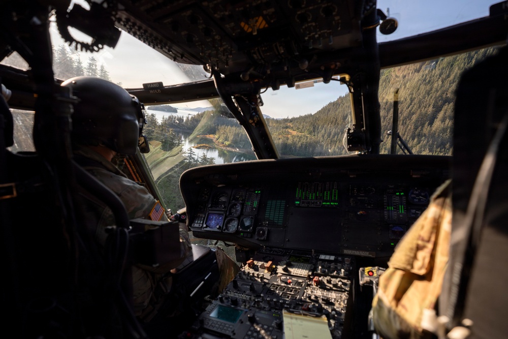 AKARNG Black Hawk aviators conduct flight operations over Southcentral Alaska