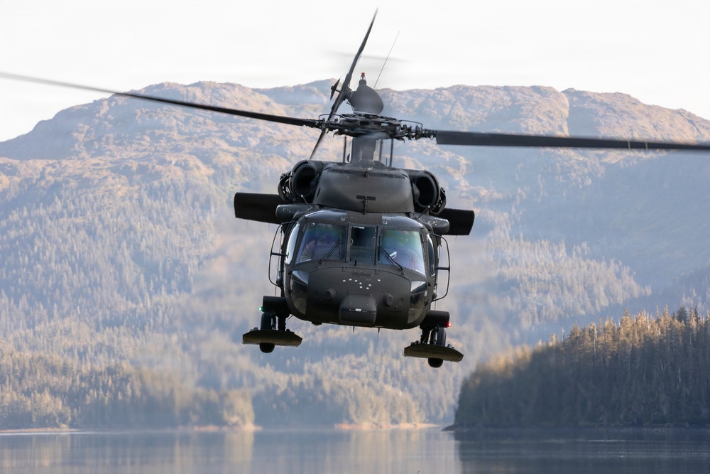 AKARNG Black Hawk aviators conduct flight operations over Southcentral Alaska