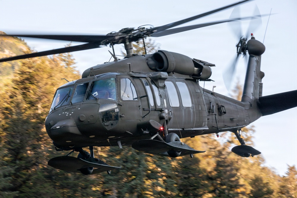 AKARNG Black Hawk aviators conduct flight operations over Southcentral Alaska