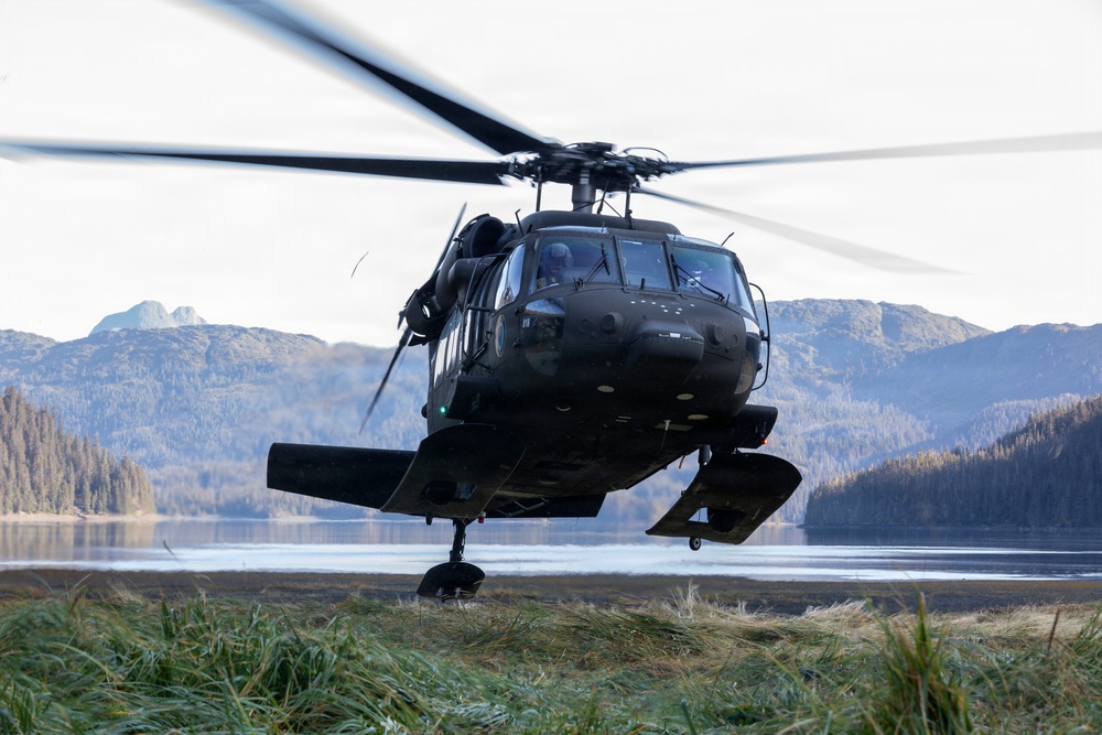AKARNG Black Hawk aviators conduct flight operations over Southcentral Alaska