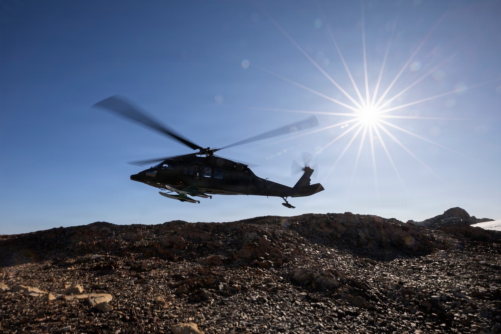 AKARNG Black Hawk aviators conduct flight operations over Southcentral Alaska