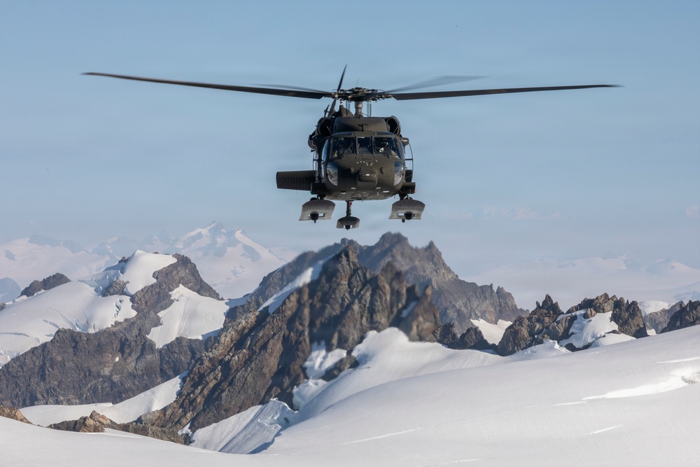 AKARNG Black Hawk aviators conduct flight operations over Southcentral Alaska