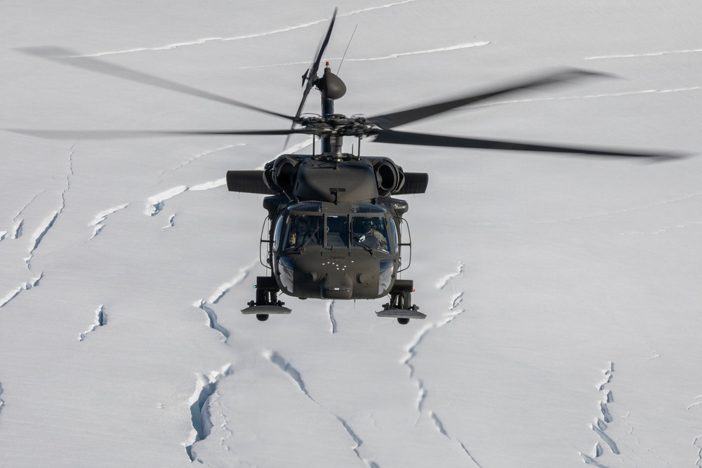 AKARNG Black Hawk aviators conduct flight operations over Southcentral Alaska