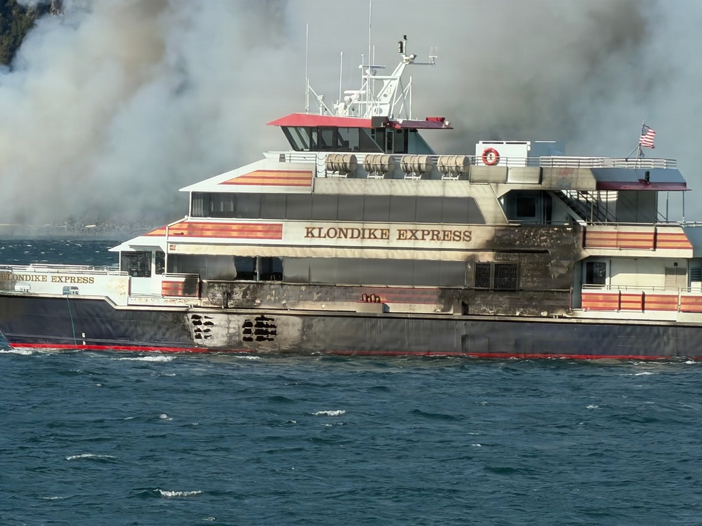 Coast Guard assists with cruise ship pier fire response, investigation in Whittier, Alaska