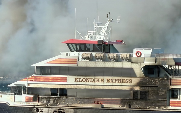 Coast Guard assists with cruise ship pier fire response, investigation in Whittier, Alaska