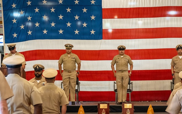 NTAG Golden Gate Holds CPO PInning Ceremony Aboard USS Hornet