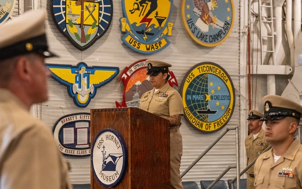 NTAG Golden Gate Holds CPO PInning Ceremony Aboard USS Hornet