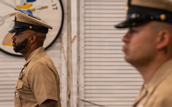 NTAG Golden Gate Holds CPO PInning Ceremony Aboard USS Hornet